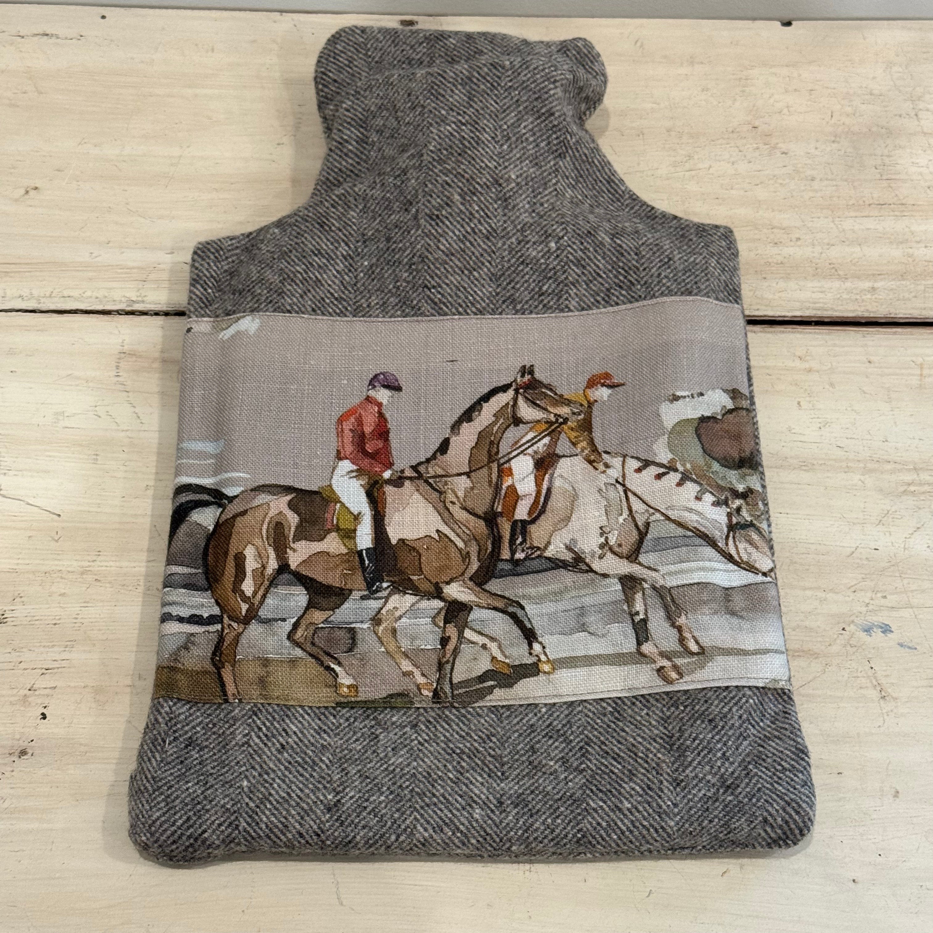 English Herringbone Equestrian Hot Water Bottle