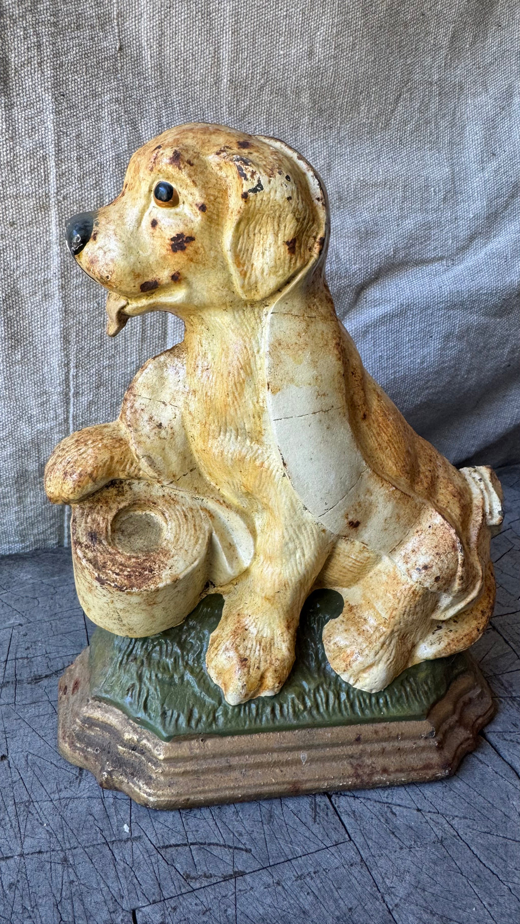 Vintage Cast Iron Dog Doorstop