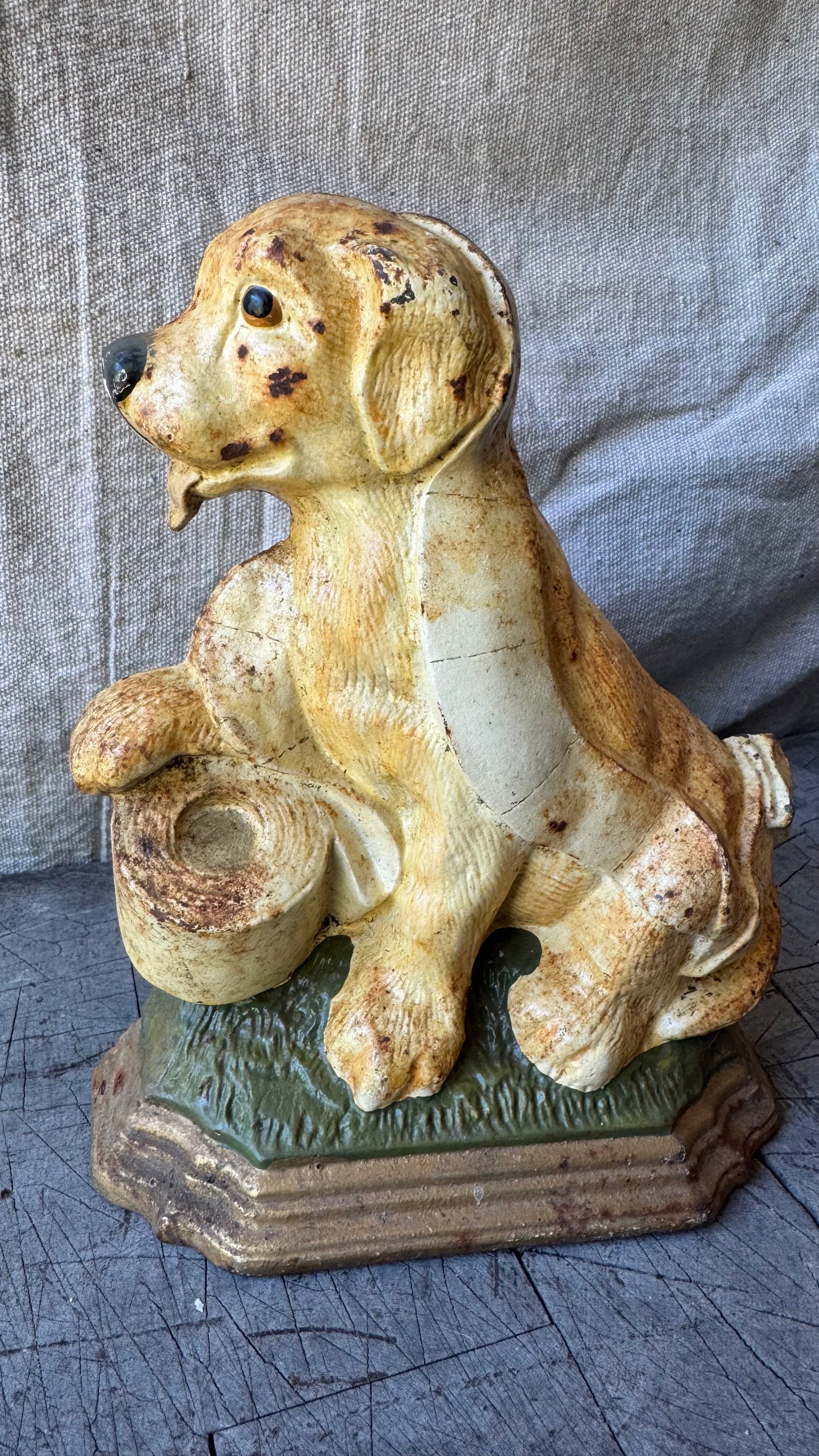 Vintage Cast Iron Dog Doorstop