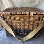 English Wicker Fishing Basket