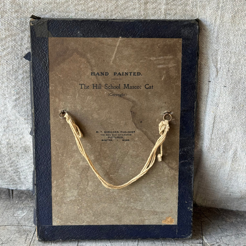The Hill School Mascot Cat Hand-Colored Photograph