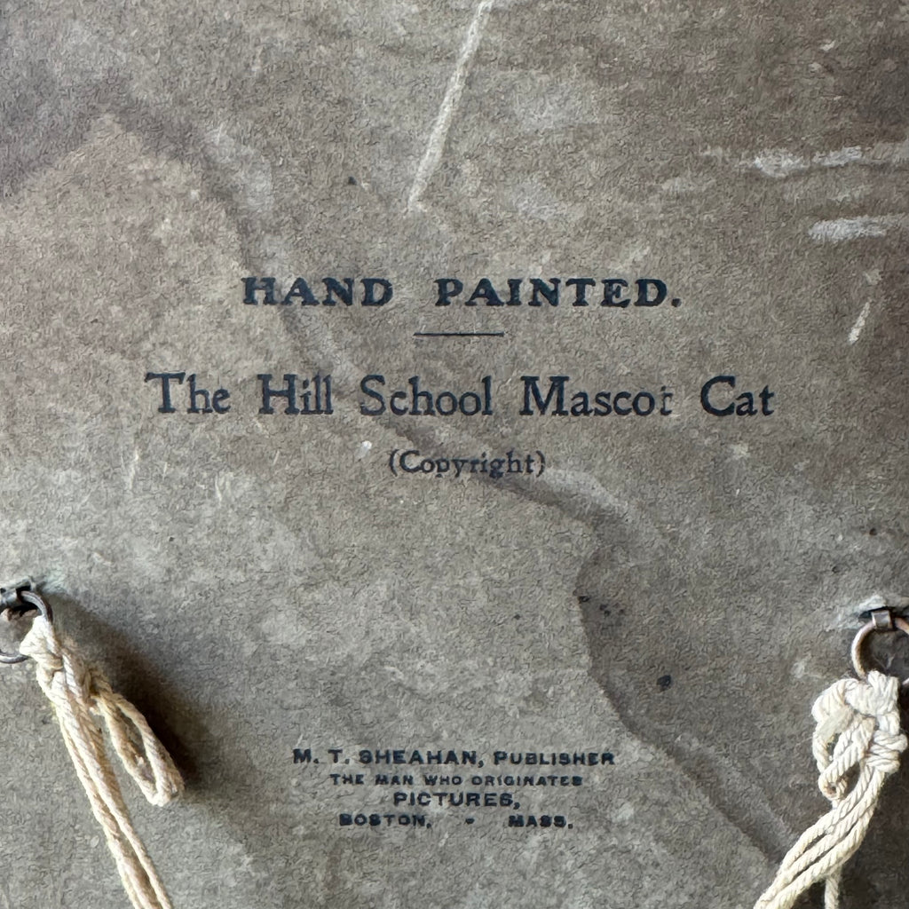 The Hill School Mascot Cat Hand-Colored Photograph