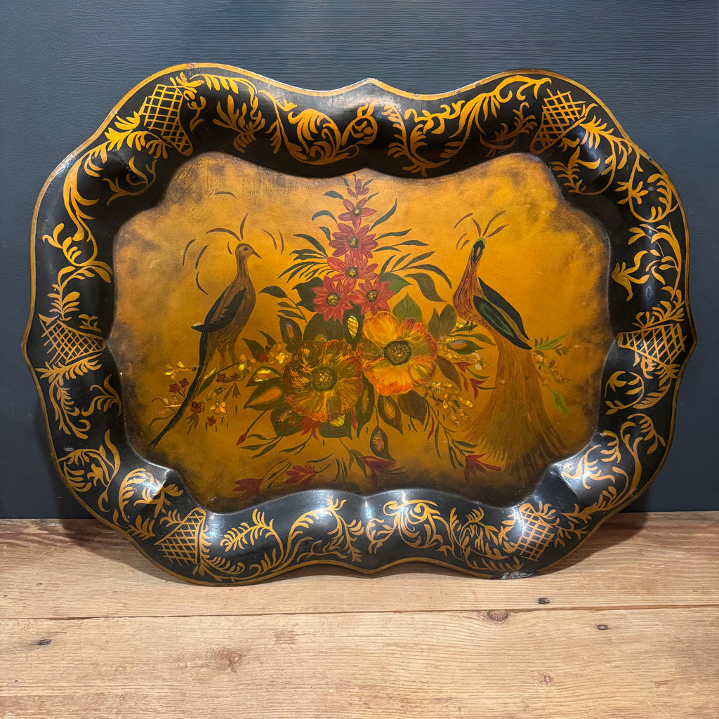 Hand Painted Tole Platter