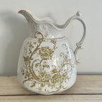 Antique Maddock's Royal Porcelain Floral Pitcher & Bowl