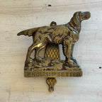 Brass English Setter Door Knocker from England