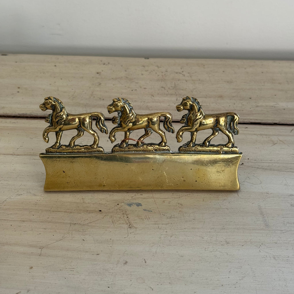 Prancing Horse Trio Harness/Belt Ornament