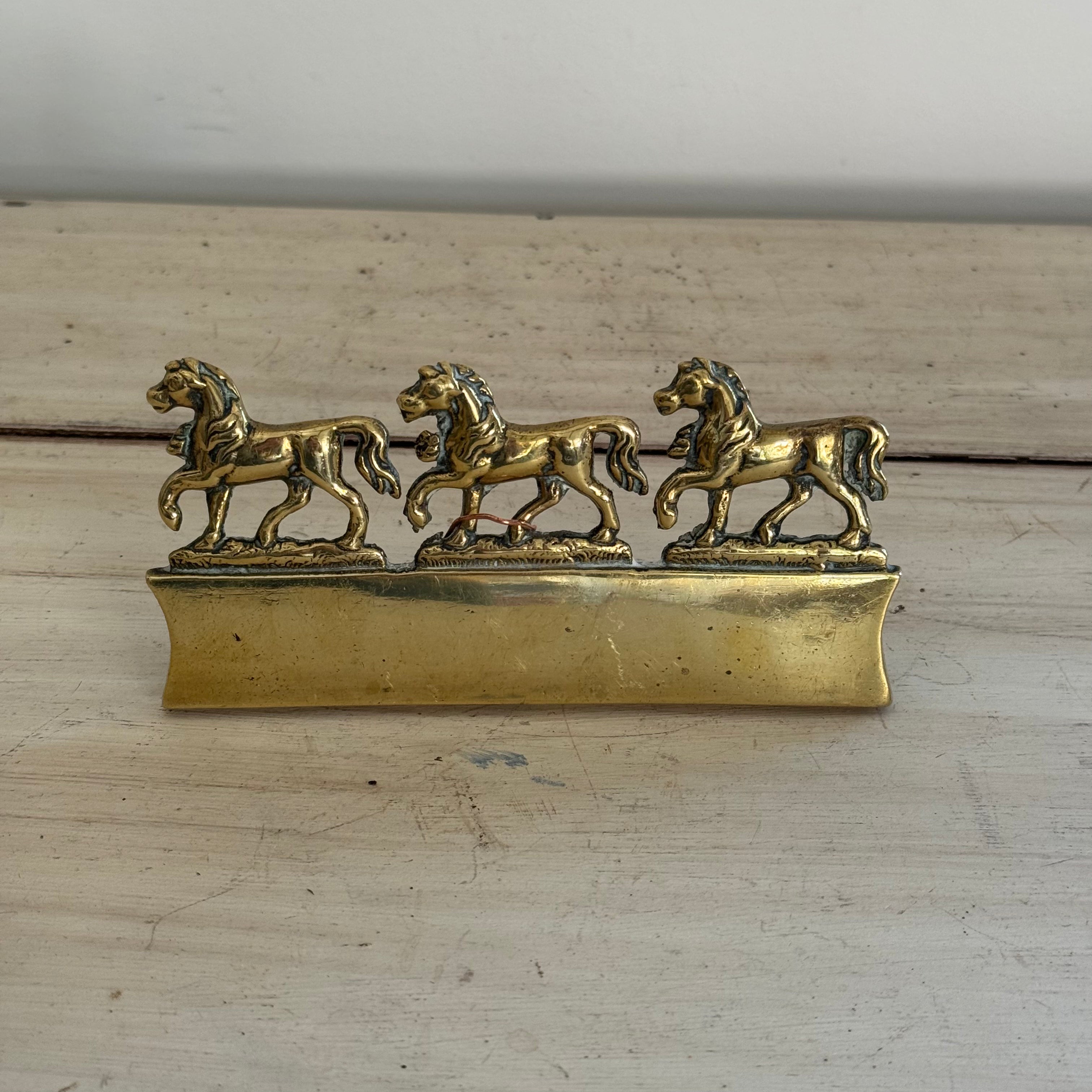 Prancing Horse Trio Harness/Belt Ornament