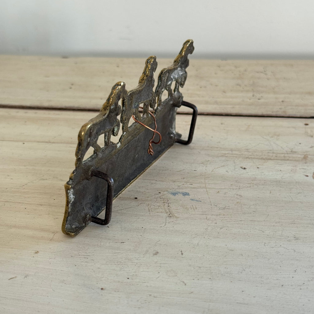 Prancing Horse Trio Harness/Belt Ornament