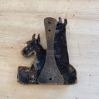 Vintage Brass Scotch Terriers Door Knocker