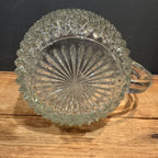 Diamond-Cut Glass Pitcher