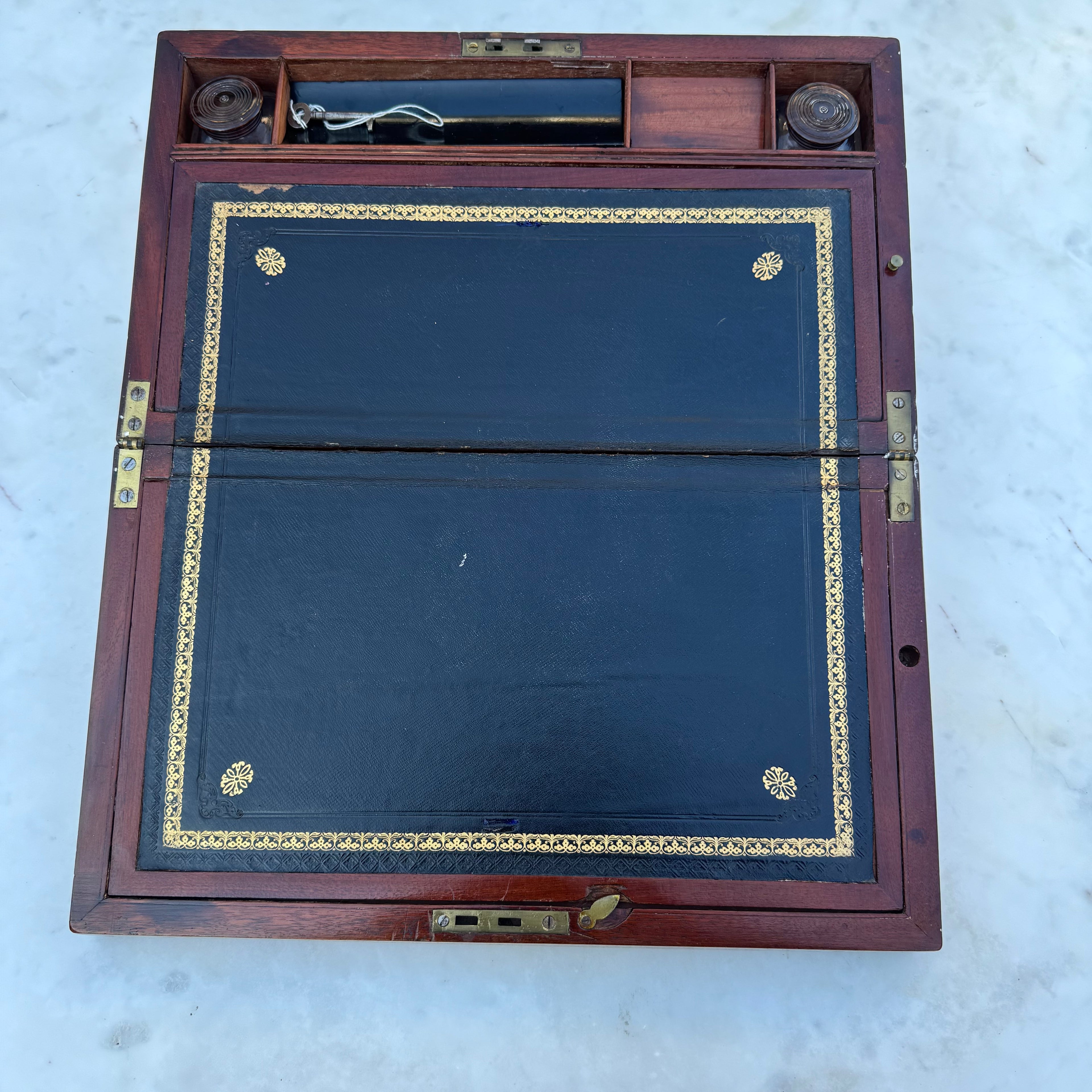 Antique English Mahogany Writing Slope