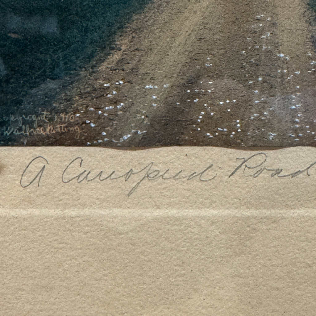 Wallace Nutting Hand-Colored Photograph " A Canopied Road" Framed