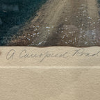 Wallace Nutting Hand-Colored Photograph " A Canopied Road" Framed