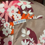 Vintage Bloch Frères All-Silk Floral Scarf