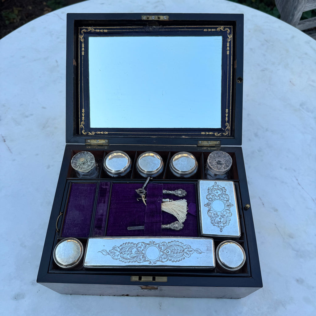 Antique Victorian Coromandel Dressing Box