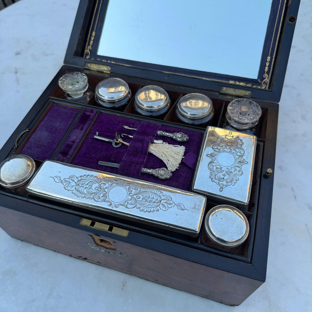 Antique Victorian Coromandel Dressing Box