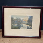 Wallace Nutting “Barre Brook” Framed Landscape Print