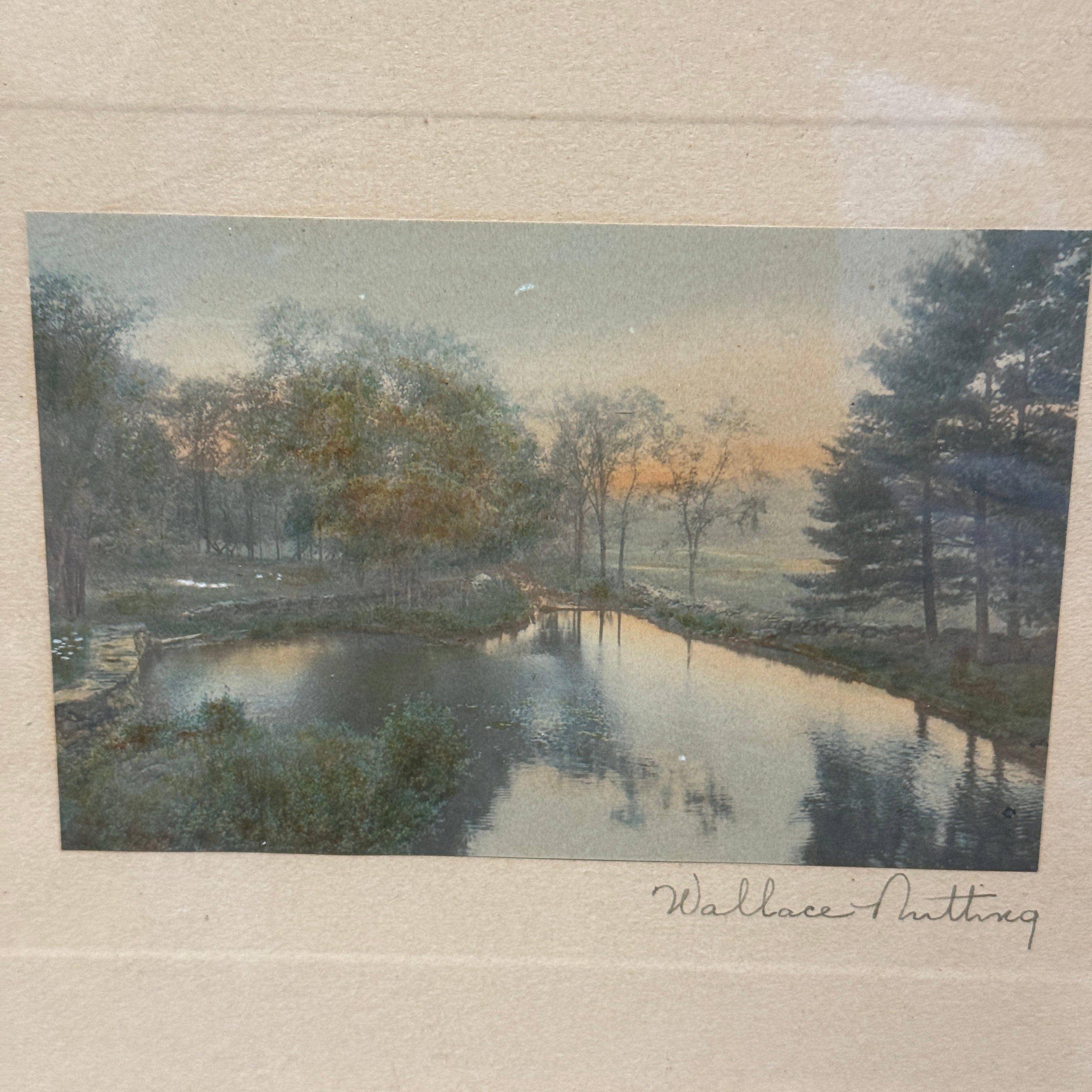 Wallace Nutting “Barre Brook” Framed Landscape Print