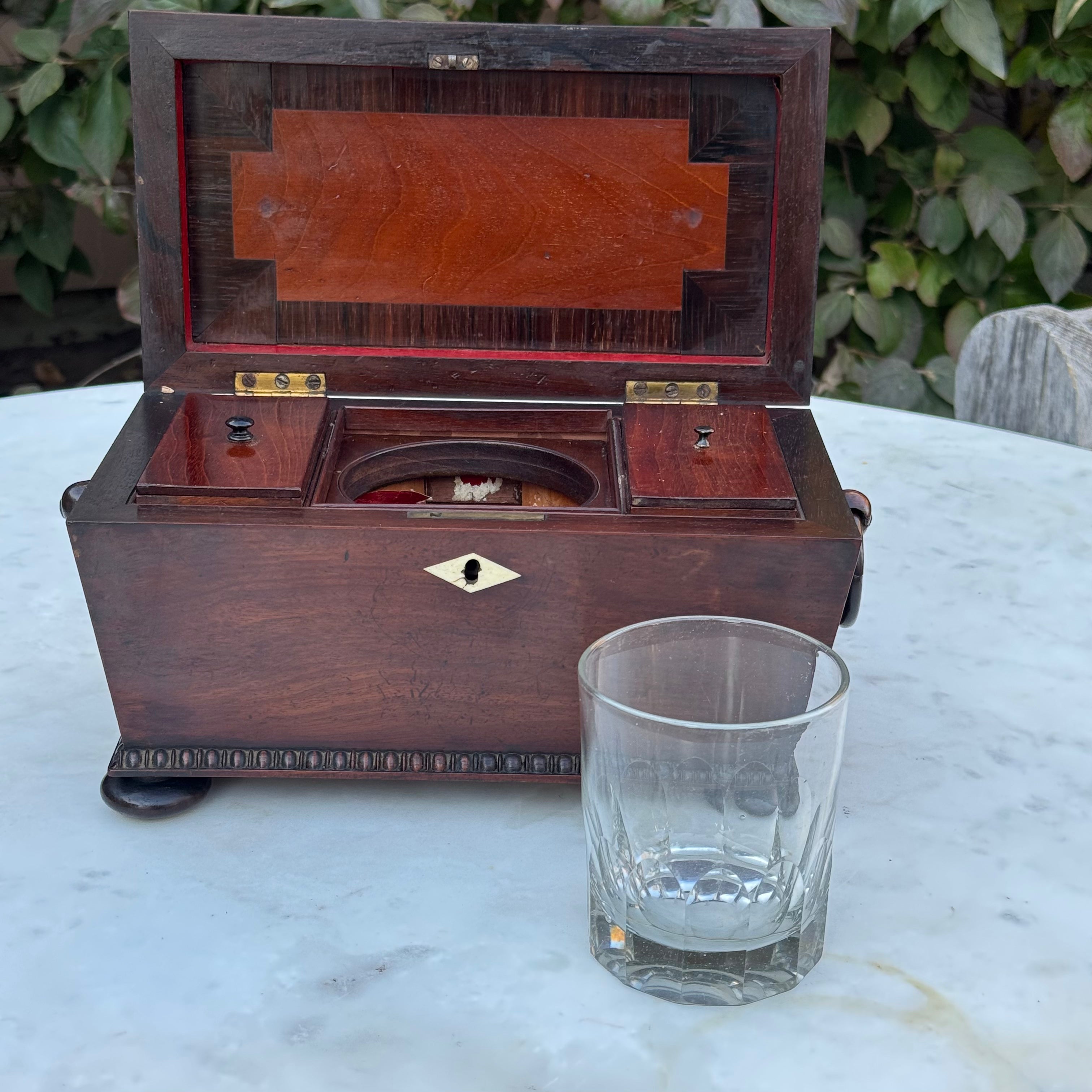 Antique Regency Sarcophagus Tea Caddy