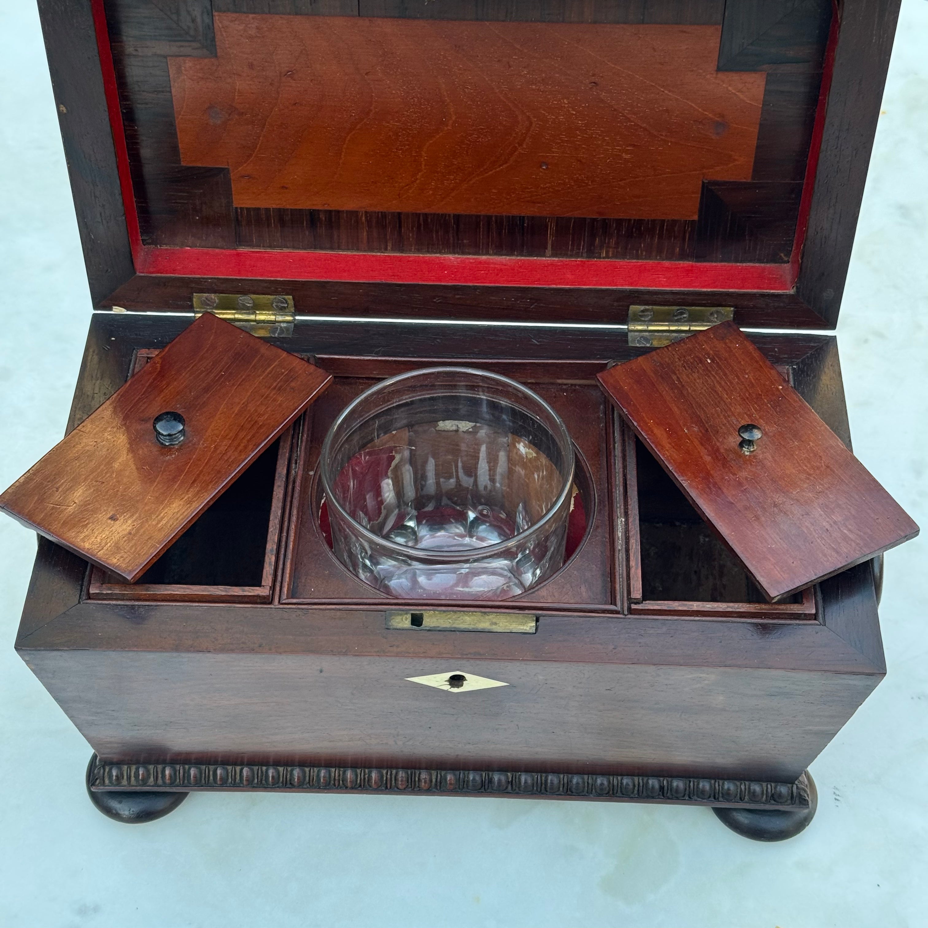 Antique Regency Sarcophagus Tea Caddy