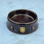 Vintage Prinknash Brass & Leather Coaster/Bowl