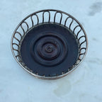 Vintage English Silver Plated Wire Work Bottle Coaster