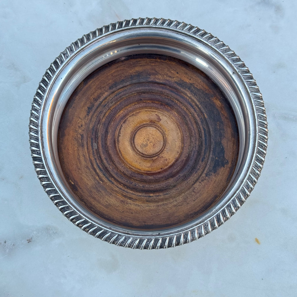 English Silver Plated Wine Coaster
