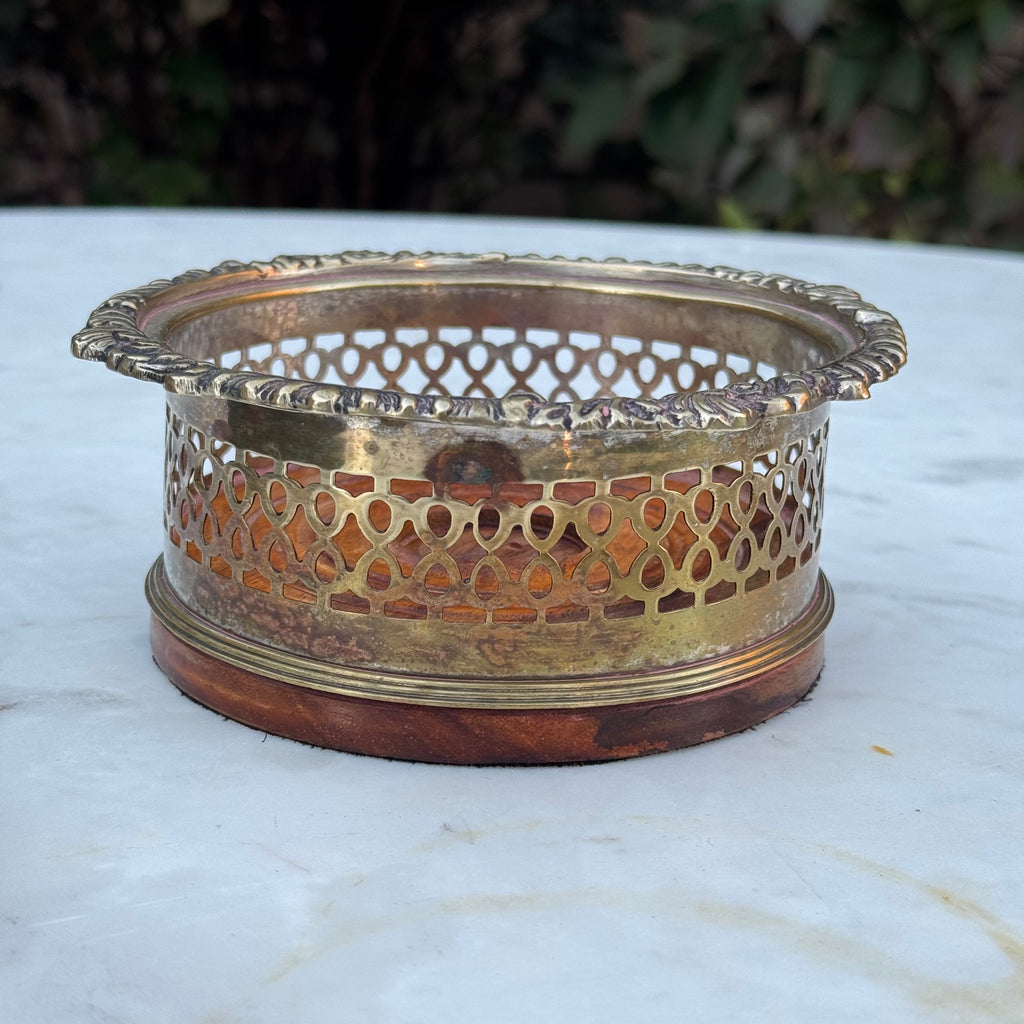 Antique English Wine Coaster