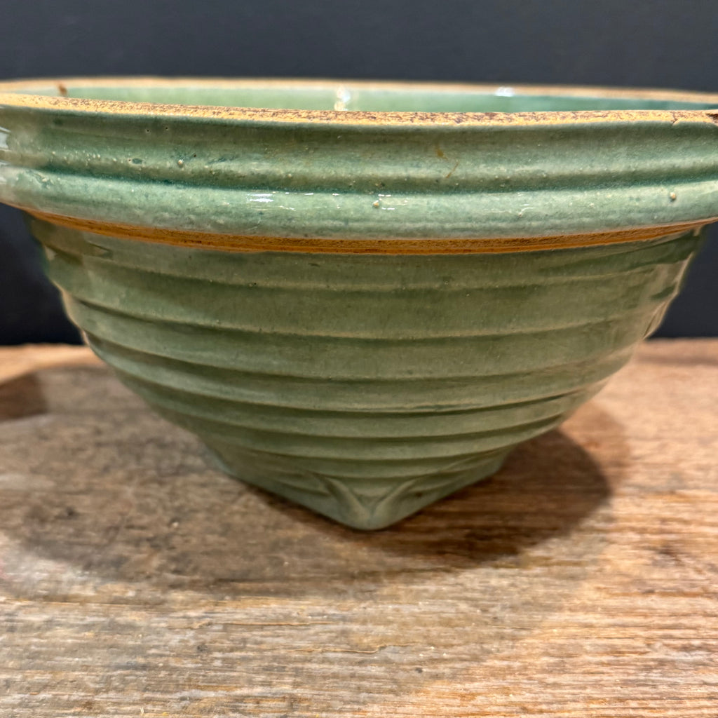 1920s McCoy Green Glazed Mixing Bowl