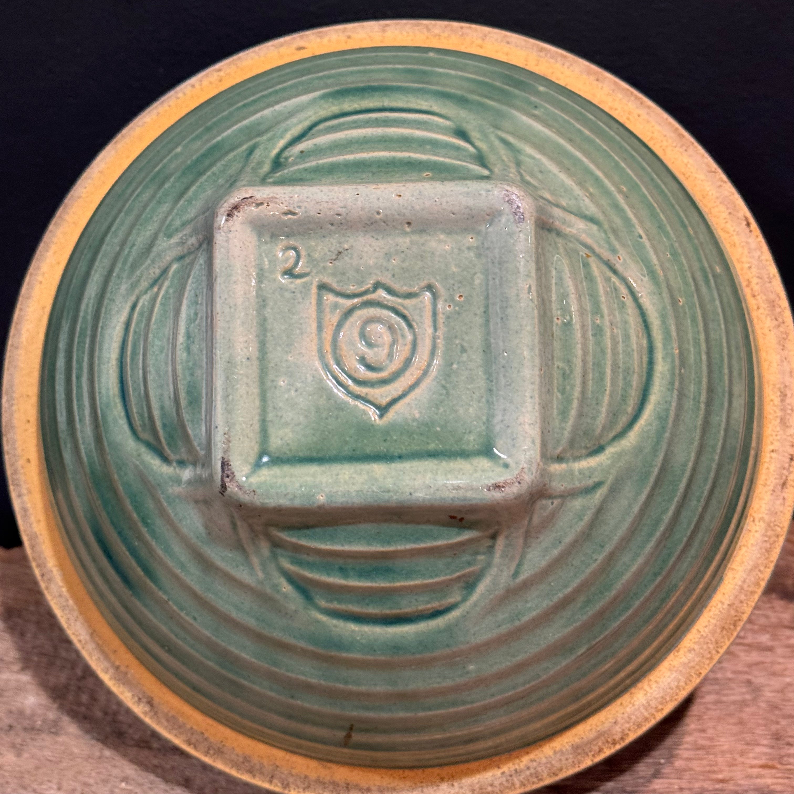 1920s McCoy Green Glazed Mixing Bowl