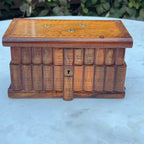 Antique Italian Sorrento Ware Olive Wood Jewelry Box