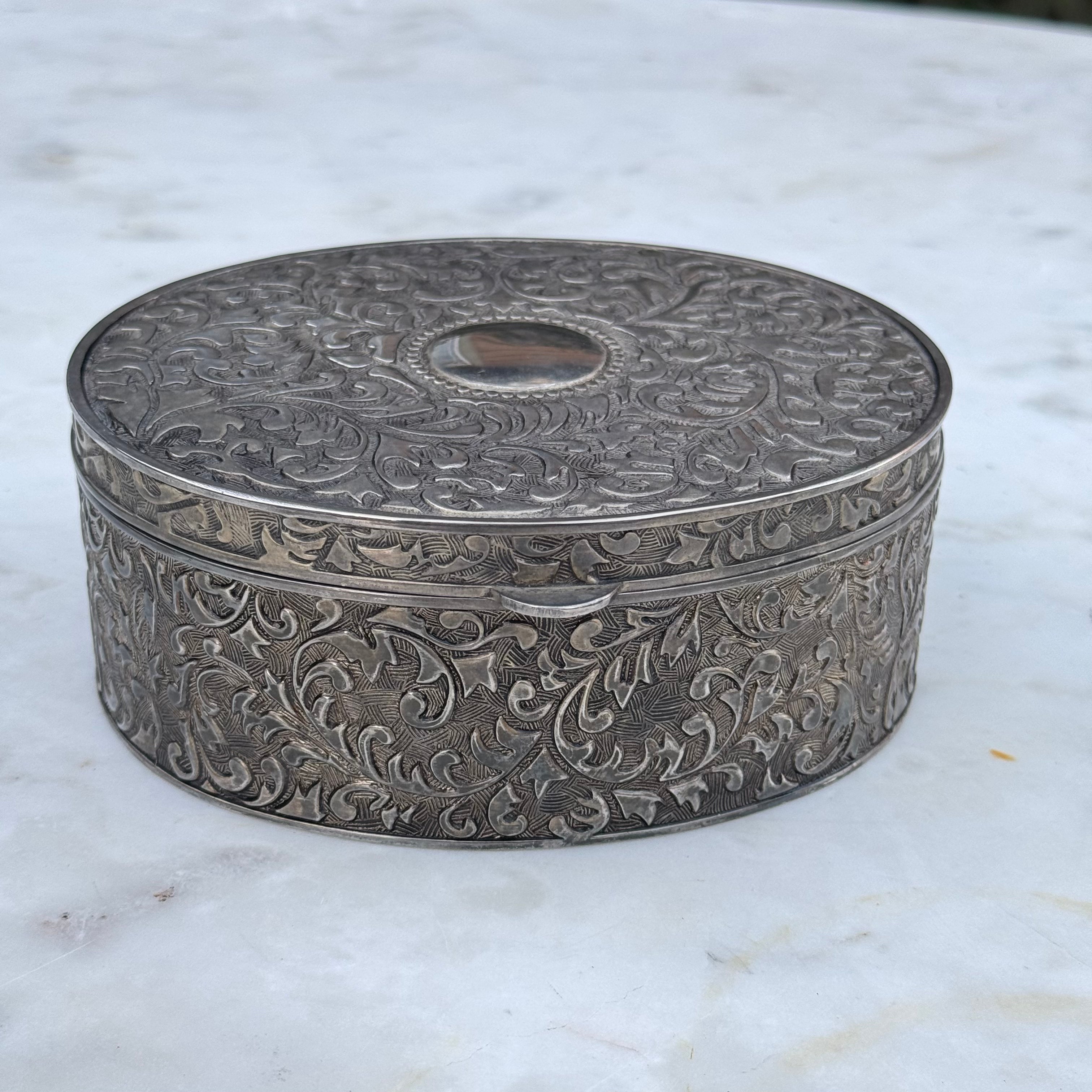 Vintage Silver Plated Trinket Box