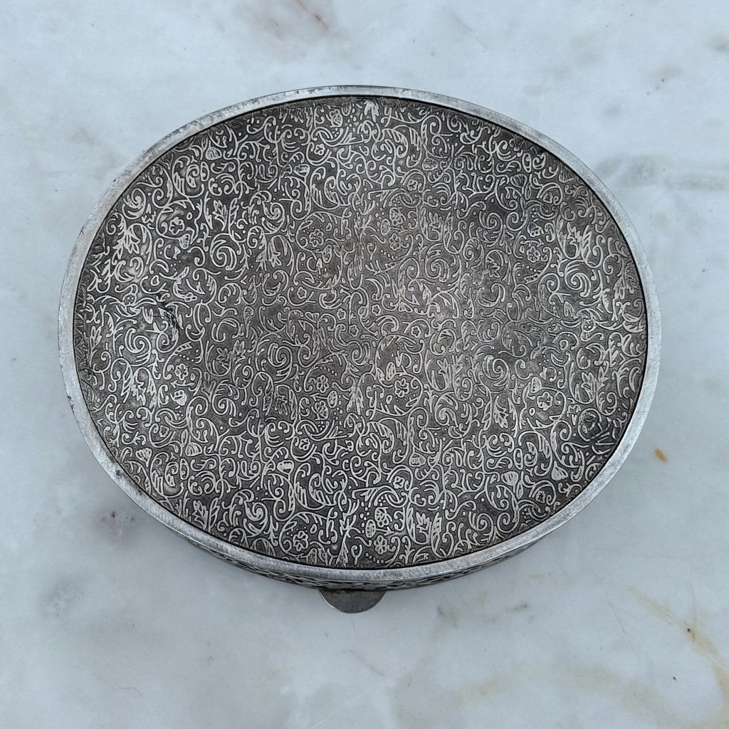 Vintage Silver Plated Trinket Box