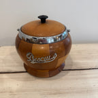 Lancraft Woodware Biscuit Barrel