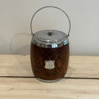 Edwardian Oak Biscuit Barrel
