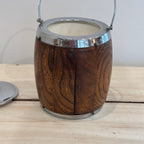 Edwardian Oak Biscuit Barrel
