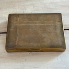 English Brass Cigarette Box