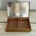 English Brass Cigarette Box