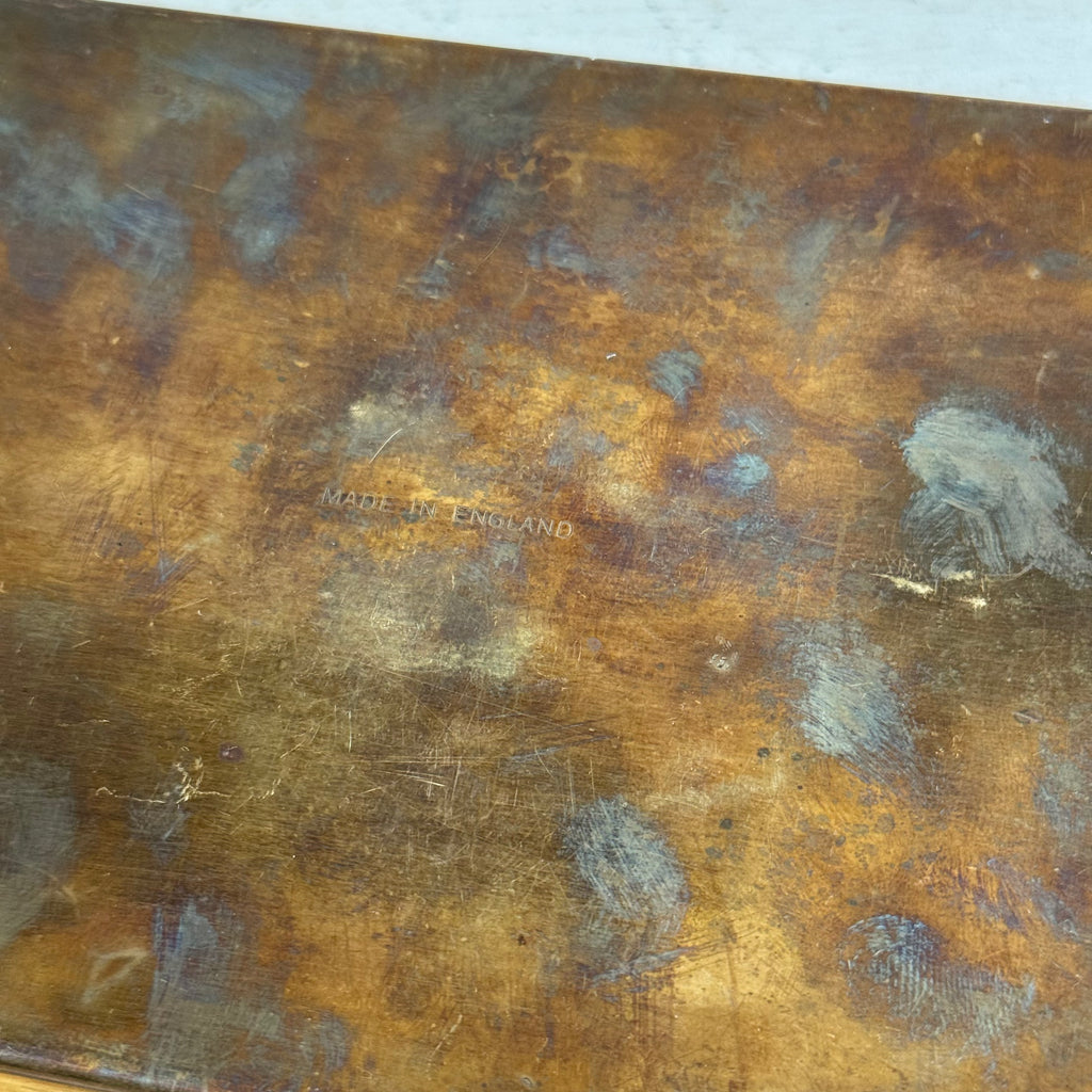 English Brass Cigarette Box