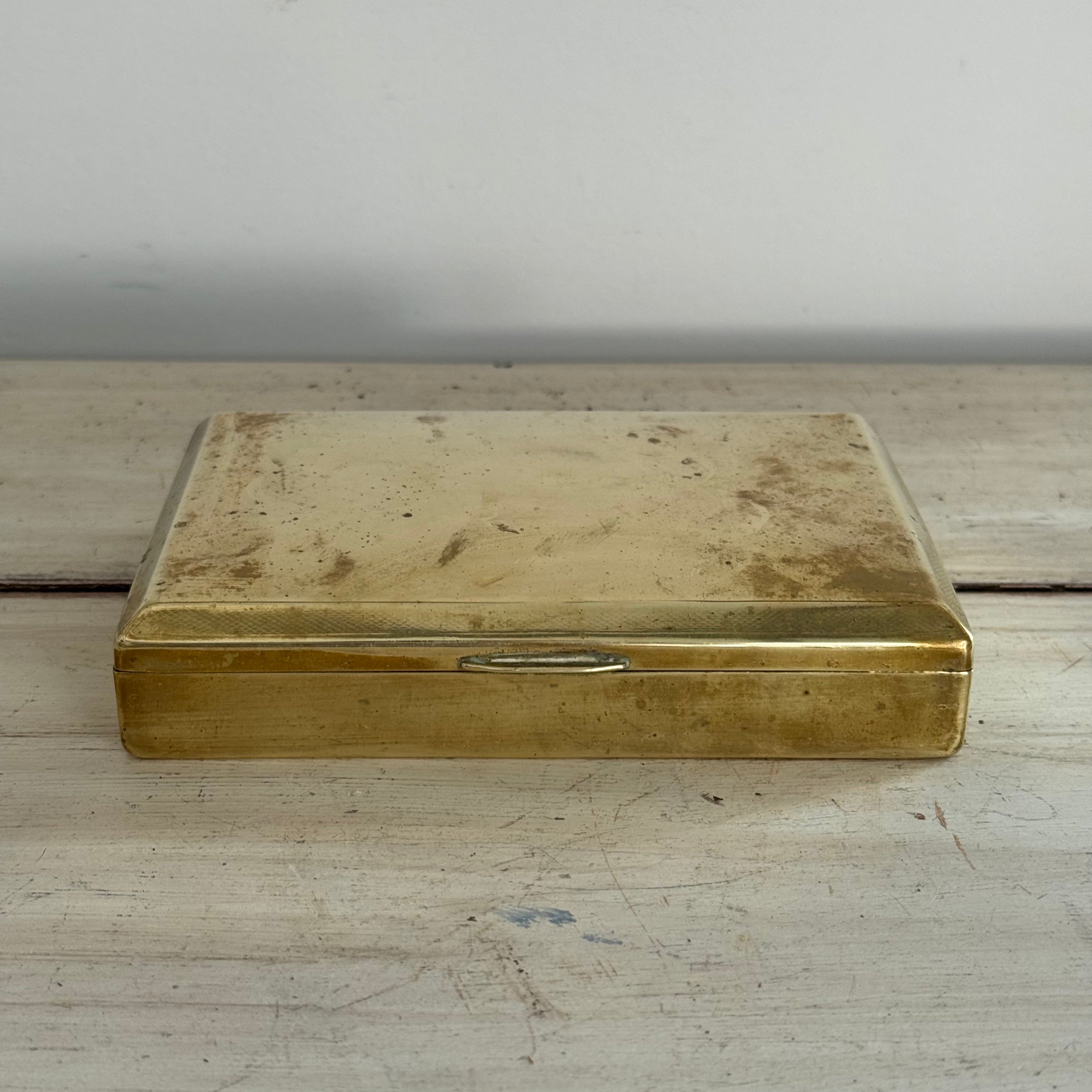 State Express Cigarettes Brass Cigarette Box – Made in England *as found