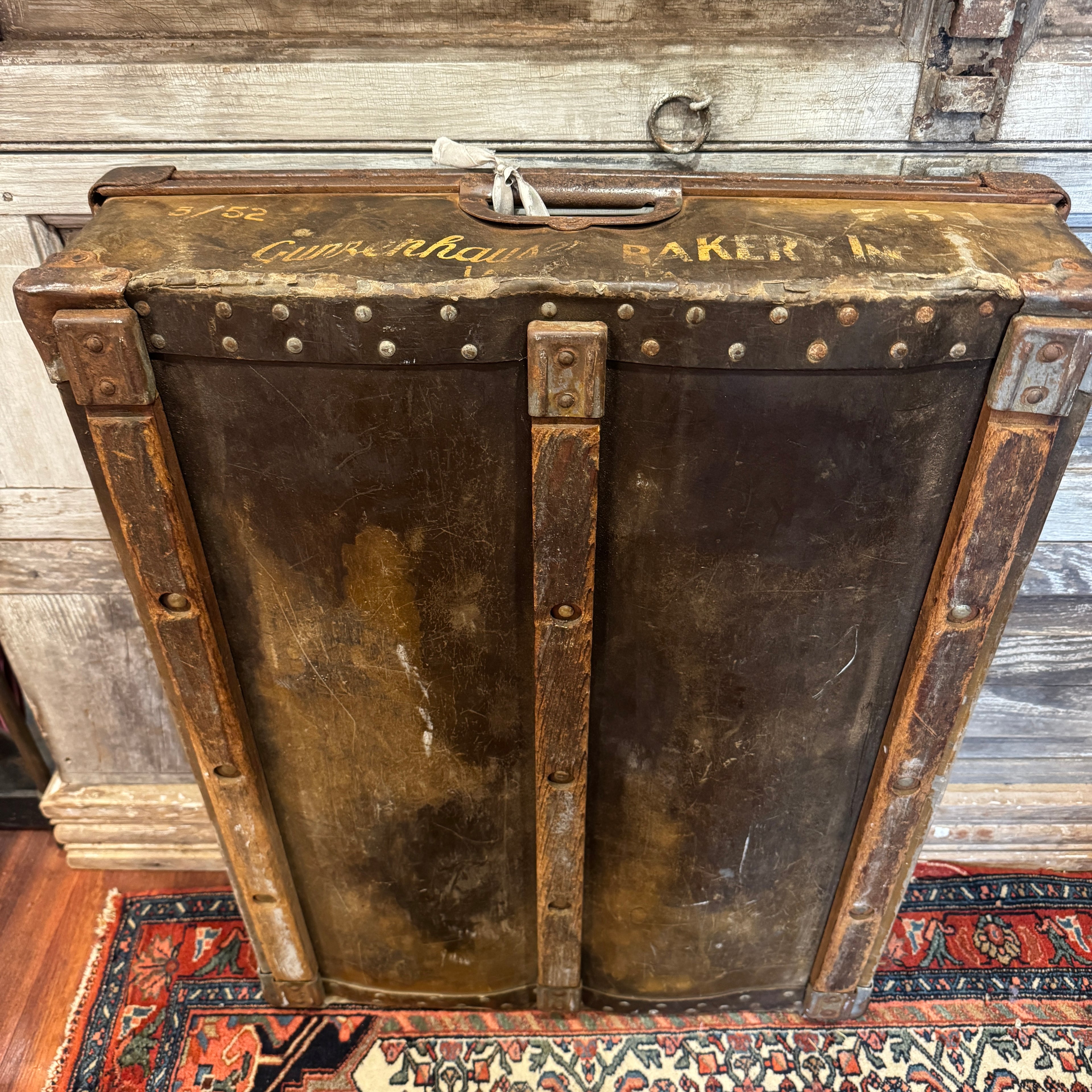 Antique Lancaster, PA Bakery Bread Rack Tray - "Town Talk Bread"