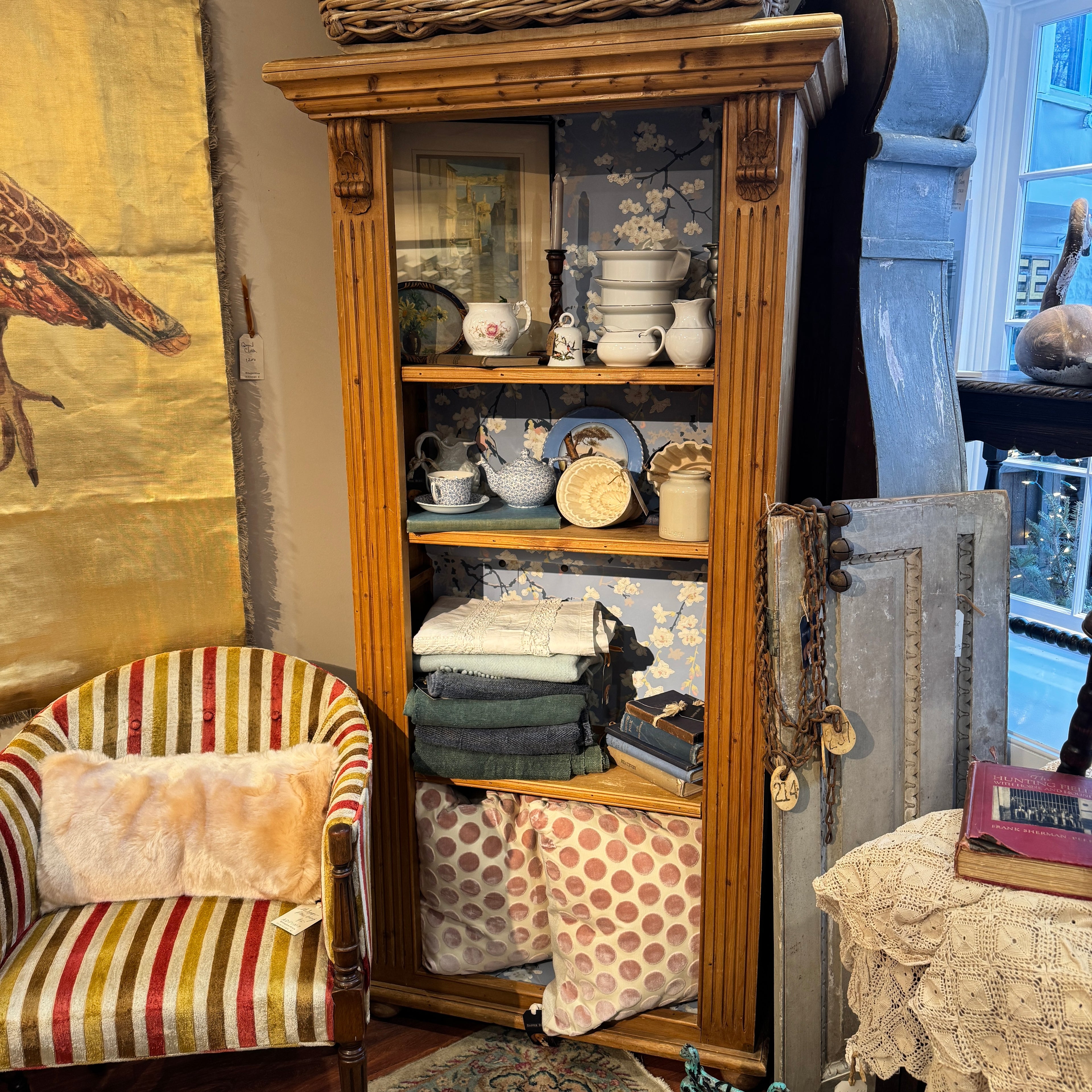 Pine European Bookcase