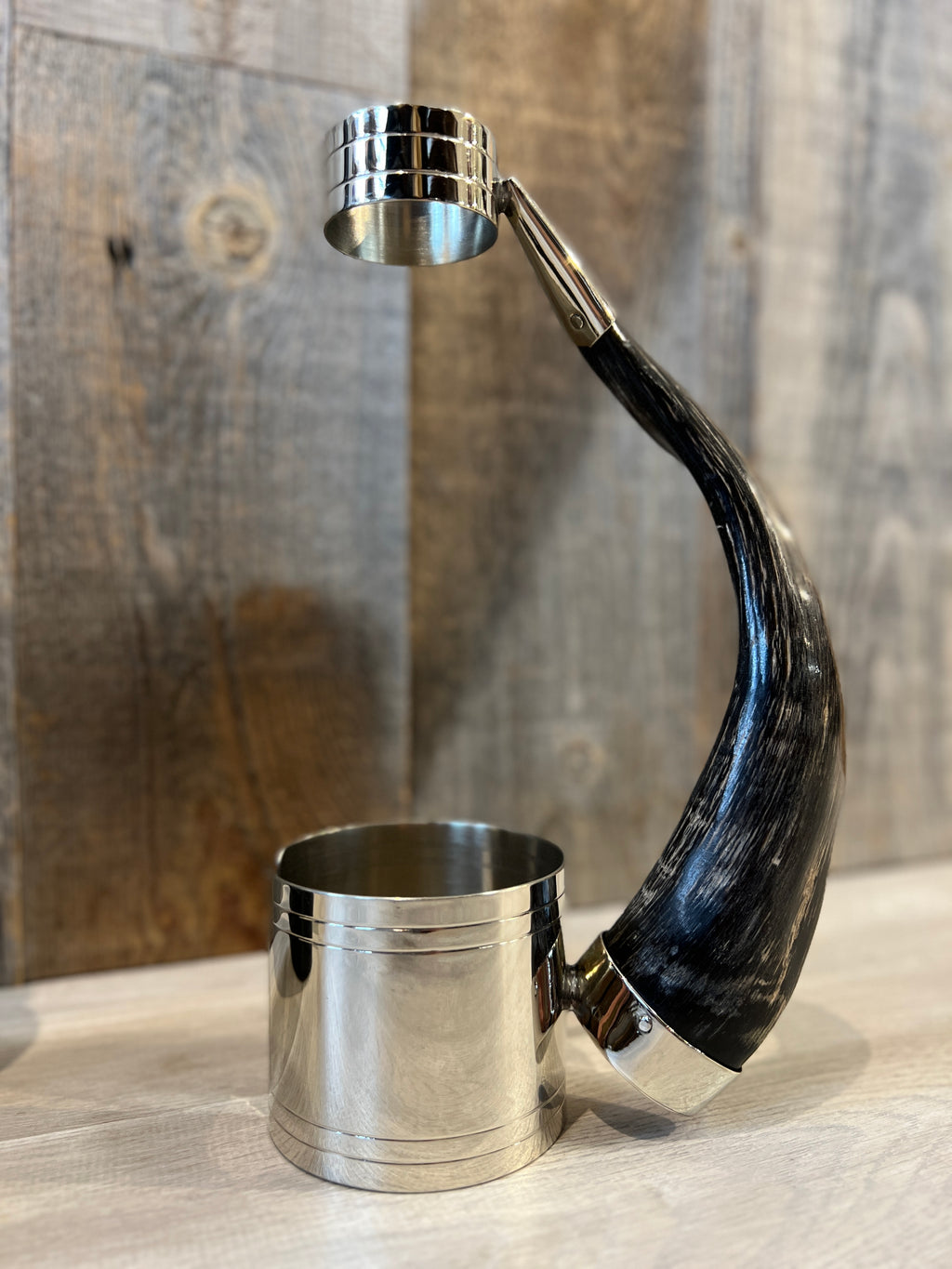 Handcrafted Wine Holder Hammered