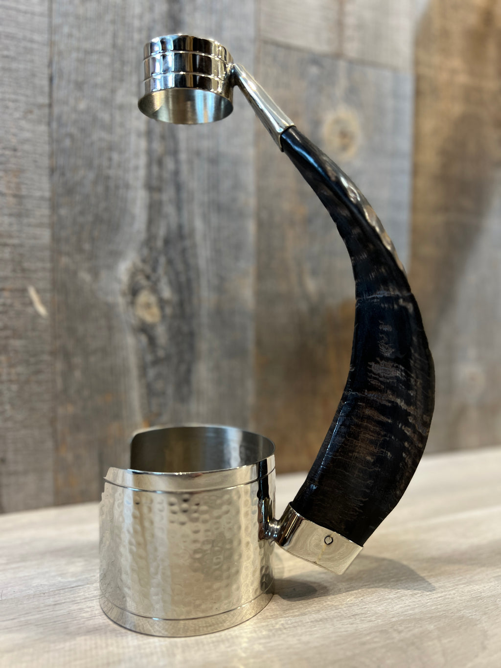 Handcrafted Wine Holder Hammered