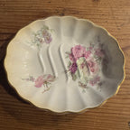 Vintage English Old Foley Floral Soap Dish