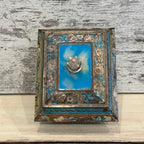 Antique English Blue Bird Confectionery Box