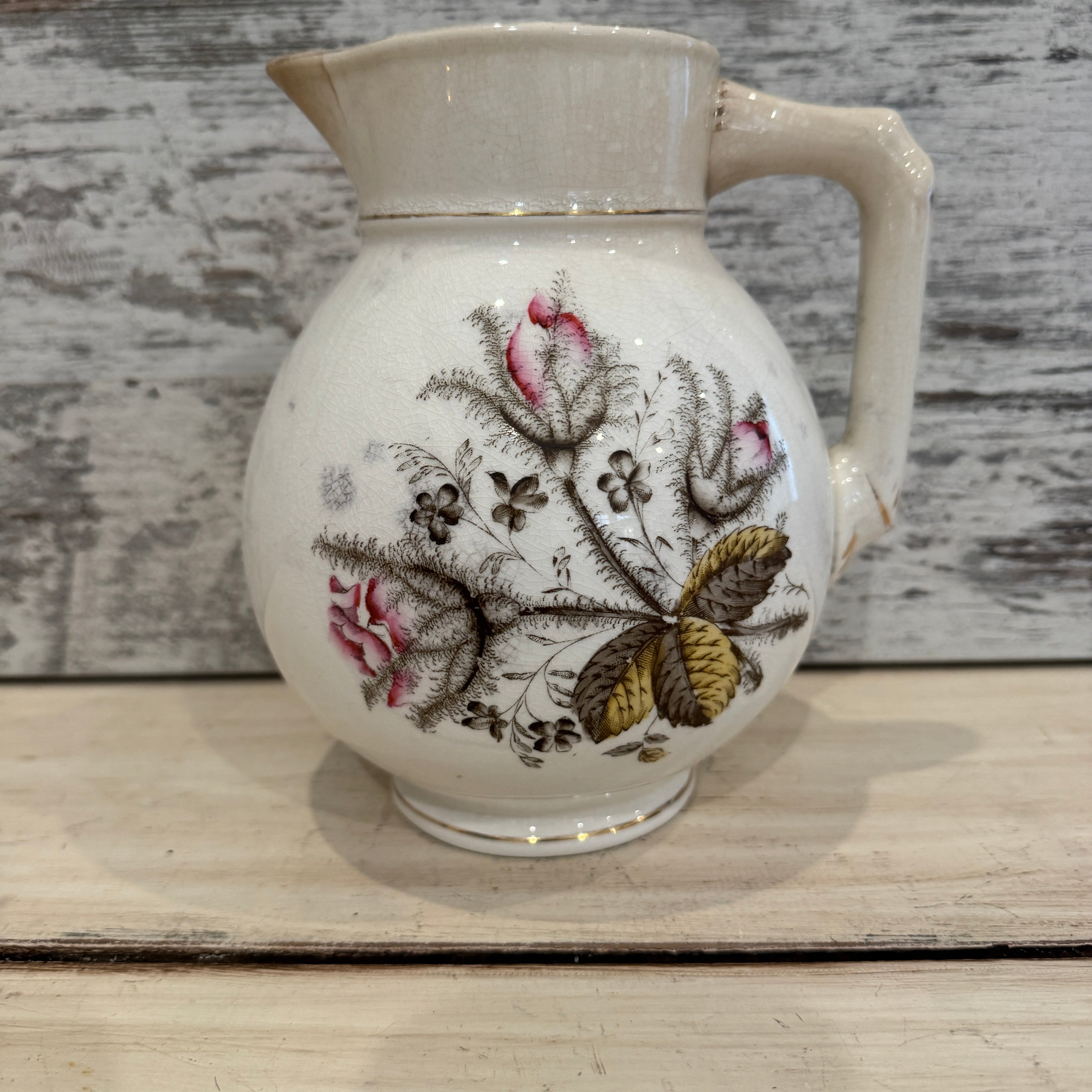 English Rose Ironstone Pitcher