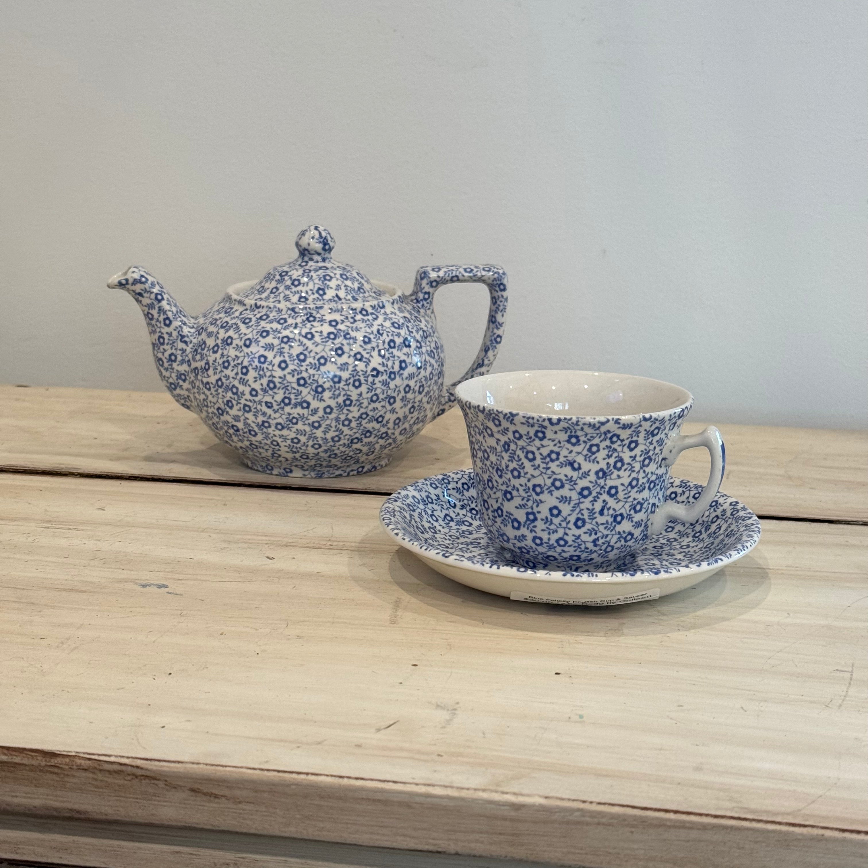 English Blue Felicity Teapot