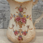 Antique Crown Devon “Spring” Floral Pitcher