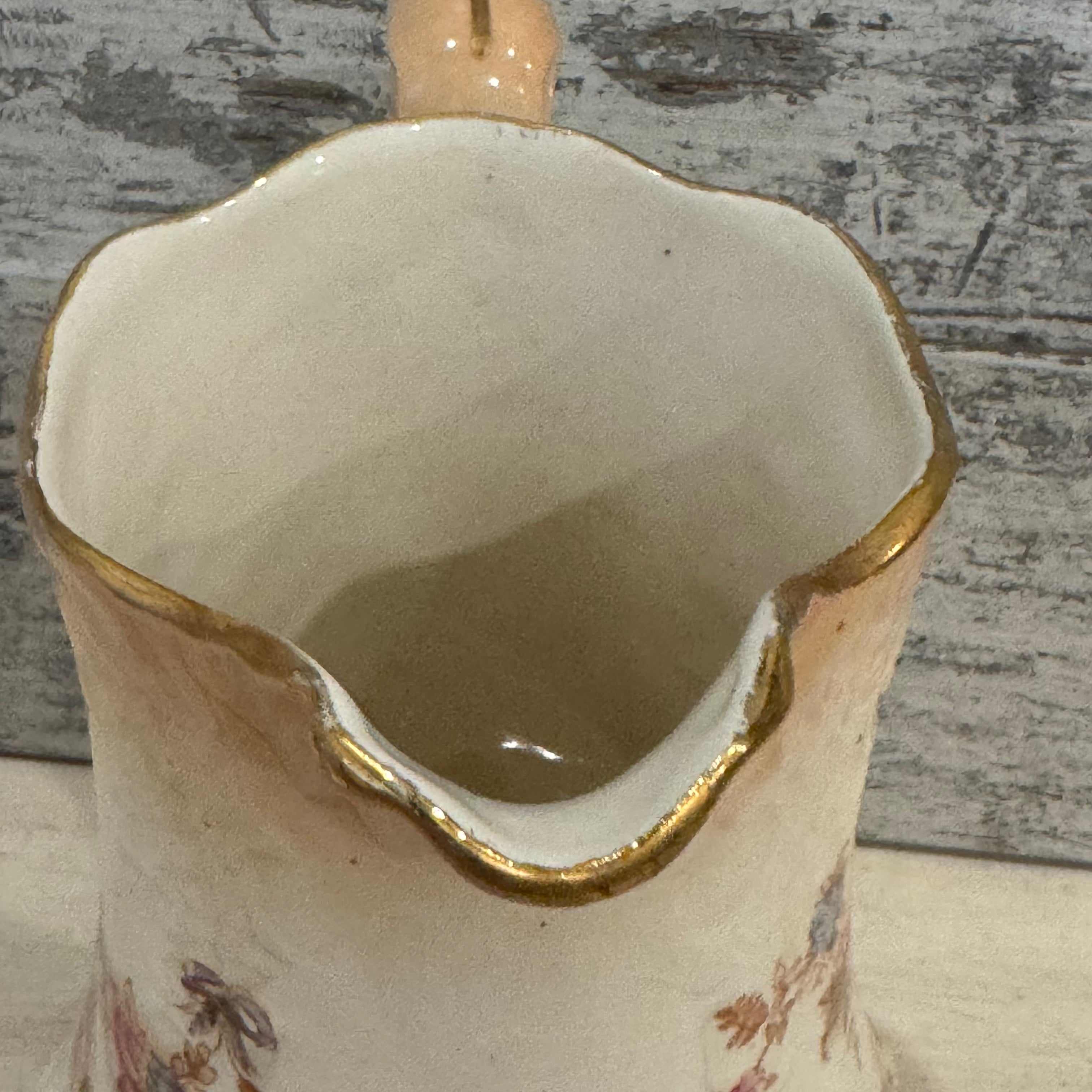 Antique Crown Devon “Spring” Floral Pitcher